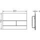 Кнопка смыва Tece Square II 9240836 механическая,  в стиле hi-tech