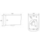 Комплект 3 в 1 инсталляция Tece Loop K440921 + Подвесной унитаз Vincea Ultra Rimless VT1-32 с кнопкой смыва, в стиле hi-tech в стиле hi-tech