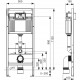 Комплект 3 в 1 инсталляция Tece Loop K440921 + Подвесной унитаз WeltWasser Merzbach 041 GL-WT с кнопкой смыва, в стиле hi-tech в стиле hi-tech