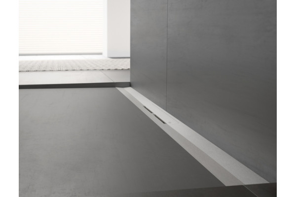 Душевой лоток TECE Drainprofile 670910 90 см хром в пол около стены, выпуск боковой