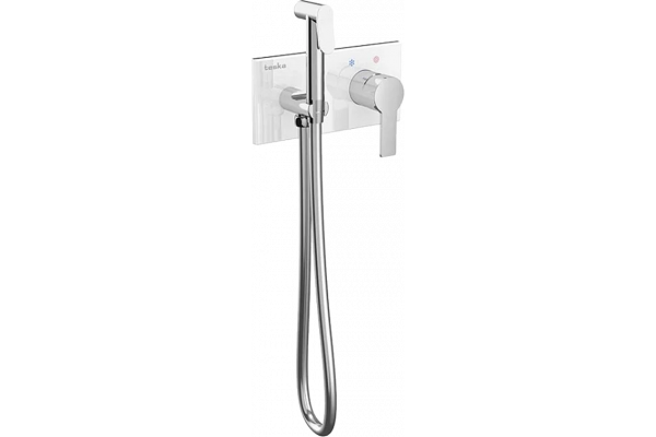 Гигиенический душ Teska Elsa BTK 6410 W со смесителем, С ВНУТРЕННЕЙ ЧАСТЬЮ, хром в современном стиле