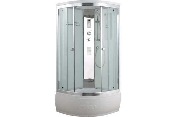 Душевая кабина Timo Comfort T-8880C четверть круга, поддон глубокий, с гидромассажем