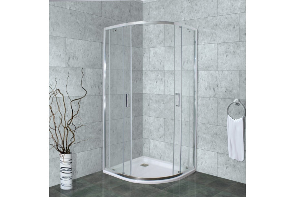 Душевой уголок Timo Altti ALTTI-609 Clean Glass 90х90 см четверть круга, двери раздвижные