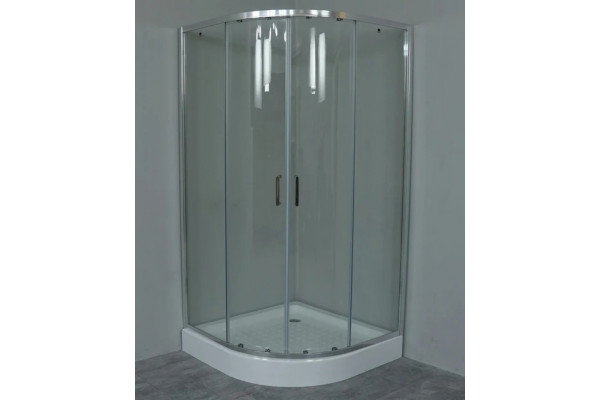 Душевой уголок Timo Altti ALTTI-609 Clean Glass 90х90 см четверть круга, двери раздвижные