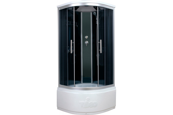 Душевая кабина Timo Standart T-1100 P четверть круга, поддон глубокий, стекло тонированное