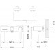 Смеситель Timo Torne 4314/00-16Y для ванны с душем, однорычажный,  в современном стиле