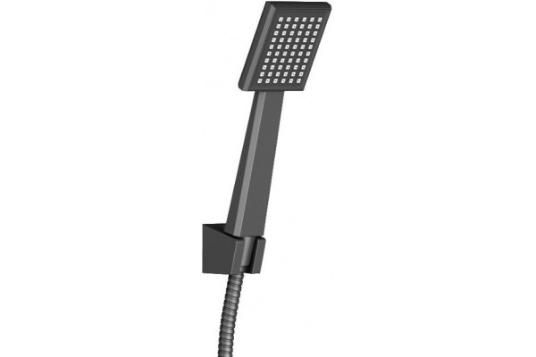 Душевой комплект Timo Tetra-Thermo SX-0199/03SM черный, С ВНУТРЕННЕЙ ЧАСТЬЮ, шланг металлический 150 см