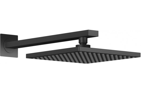Душевой комплект Timo Selene SX-3069/03SM черный, С ВНУТРЕННЕЙ ЧАСТЬЮ, шланг металлический 150 см, 1 режим