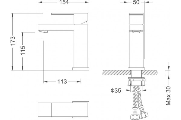 Смеситель Timo Selene 2061/17F для раковины однорычажный, золото