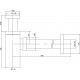 Сифон для раковины Timo 958/03L для раковины черный