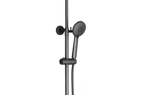Душевая стойка Timo Beverly SX-1060/03 цвет черный, штанга 1.4 см, шланг металлический 150 см