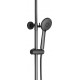 Душевая стойка Timo Beverly SX-1060/03 цвет черный, штанга 1.4 см, шланг металлический 150 см