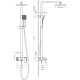 Душевая стойка Timo Selene SX-1030/17 золото, штанга 145.1 см, шланг металлический 150 см