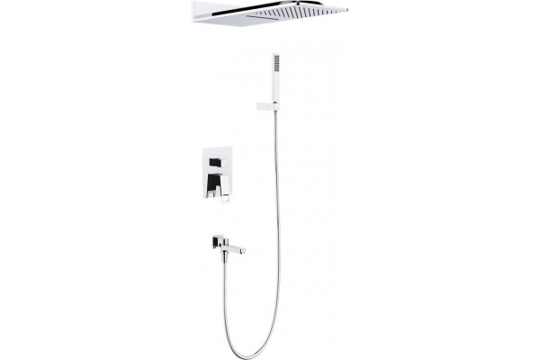 Душевой комплект Timo Briana SX-7119/00SM С ВНУТРЕННЕЙ ЧАСТЬЮ, хром, шланг металлический 150 см