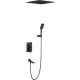 Душевой комплект Timo Selene SX-2039/03SM черный шланг металлический 150 см,  в стиле hi-tech