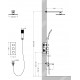 Душевой комплект Timo Tetra-Thermo SX-0199/17SM С ВНУТРЕННЕЙ ЧАСТЬЮ, с термостатом, золото, цвет черный, шланг металлический 150 см