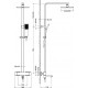 Душевая стойка Timo Tetra-Thermo SX-0169/17 с термостатом, золото, штанга 87 см, шланг металлический 150 см