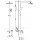 Душевая стойка Timo Torne SX-4320/17 золото штанга 140.4 см, шланг металлический 150 см