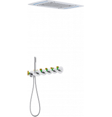 Душевой комплект Timo Saona SX-2319/00SM С ВНУТРЕННЕЙ ЧАСТЬЮ, с термостатом, хром, шланг металлический 150 см