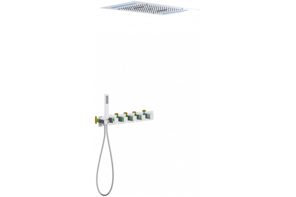 Душевой комплект Timo Petruma SX-5229/00SM С ВНУТРЕННЕЙ ЧАСТЬЮ, с термостатом, хром, шланг металлический 150 см, 1 режим