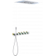 Душевой комплект Timo Petruma SX-5229/00SM С ВНУТРЕННЕЙ ЧАСТЬЮ, с термостатом, хром, шланг металлический 150 см, 1 режим