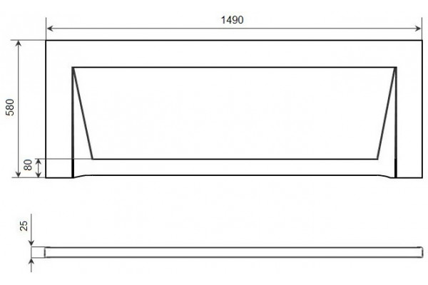 Экран Timo FP15H 149x58