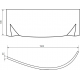 Экран Timo FPIVA16L 190x64.5, левый