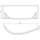 Экран Timo FPIVA16R 190x64.5, правый