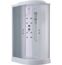 Душевая кабина Timo Eco TE-0702 L прямоугольная-асимметричная, поддон средний, с гидромассажем