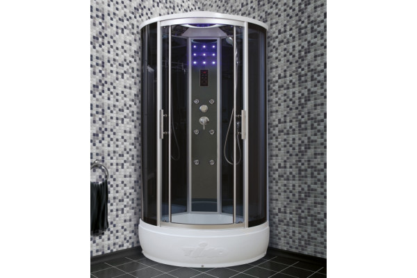 Душевая кабина Timo Standart T-1180 четверть круга, поддон средний, с гидромассажем