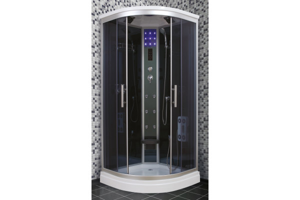Душевая кабина Timo Standart T-1109 четверть круга, поддон средний, с гидромассажем