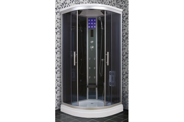 Душевая кабина Timo Standart T-1101 четверть круга, поддон средний, с гидромассажем