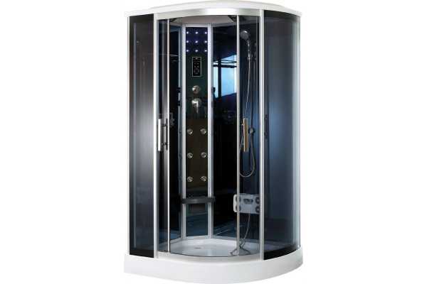 Душевая кабина Timo Standart T-1102 L прямоугольная-асимметричная, поддон средний, с гидромассажем