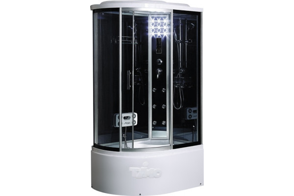 Душевая кабина Timo Standart T-1120 R прямоугольная-асимметричная, поддон глубокий, с гидромассажем