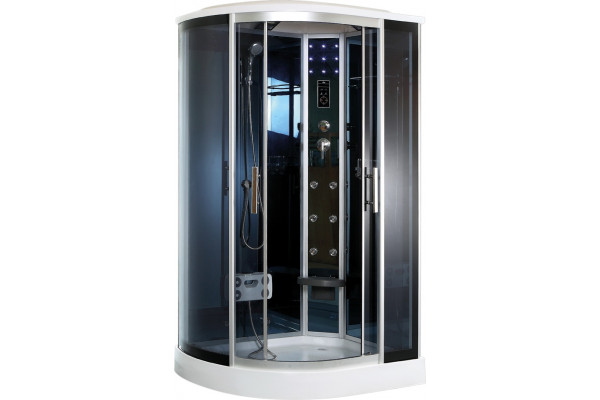 Душевая кабина Timo Standart T-1102 R прямоугольная-асимметричная, поддон средний, с гидромассажем