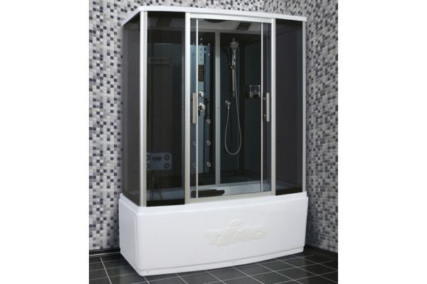 Душевой бокс Timo Standard T-1150 прямоугольный, с гидромассажем, стекло тонированное