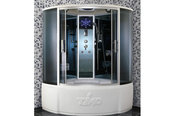 Душевой бокс Timo Standard T-1155 четверть круга, с гидромассажем, стекло тонированное