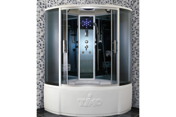 Душевой бокс Timo Standard T-1135 четверть круга, с гидромассажем, стекло тонированное
