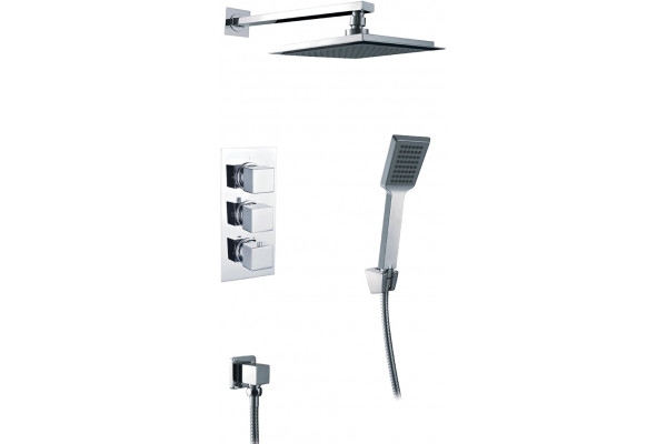 Душевой комплект Timo Tetra-thermo SX-0179/00 С ВНУТРЕННЕЙ ЧАСТЬЮ хром,  в современном стиле