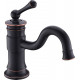 Смеситель Timo Adelia 6061/04F black antique, для раковины, однорычажный, черный