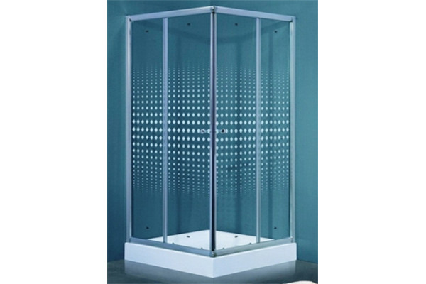 Душевой уголок Timo TL-1102 Romb Glass с поддоном, квадратный, двери раздвижные