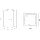 Душевой уголок Timo TL-1102 Romb Glass с поддоном, квадратный, двери раздвижные