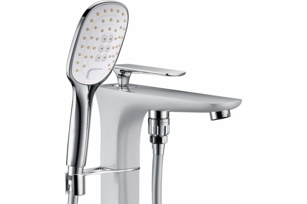 Смеситель Timo 4000/00-16Y-CRchrome /white напольный однорычажный, длина излива 21 см