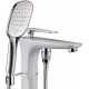 Смеситель Timo 4000/00-16Y-CRchrome /white напольный однорычажный, длина излива 21 см