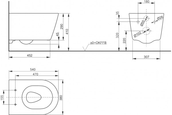 Унитаз подвесной Toto RP CW552Y с микролифтом, белый, овальный, 38x54 см
