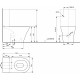 Унитаз-компакт Toto MH CW161Y#XW безободковый белый, 39.2x70.4 см