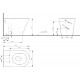 Унитаз приставной Toto MH CW163Y#XW безободковая белый, 39x62.4 см