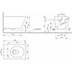 Унитаз подвесной Toto SP CW522EY безободковый белый, 38x58 см