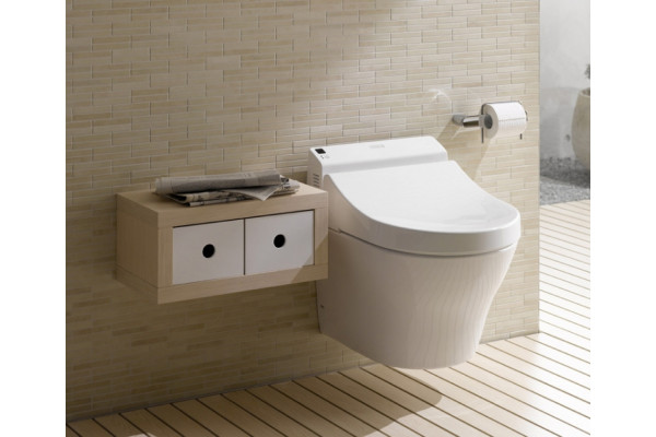Унитаз подвесной Toto NC  белый, овальный, с функцией биде, 38x53 см