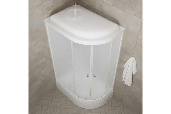 Душевая кабина Triton Риф Щ0000044424 L, 120х80, поддон средний, стекло рифленое